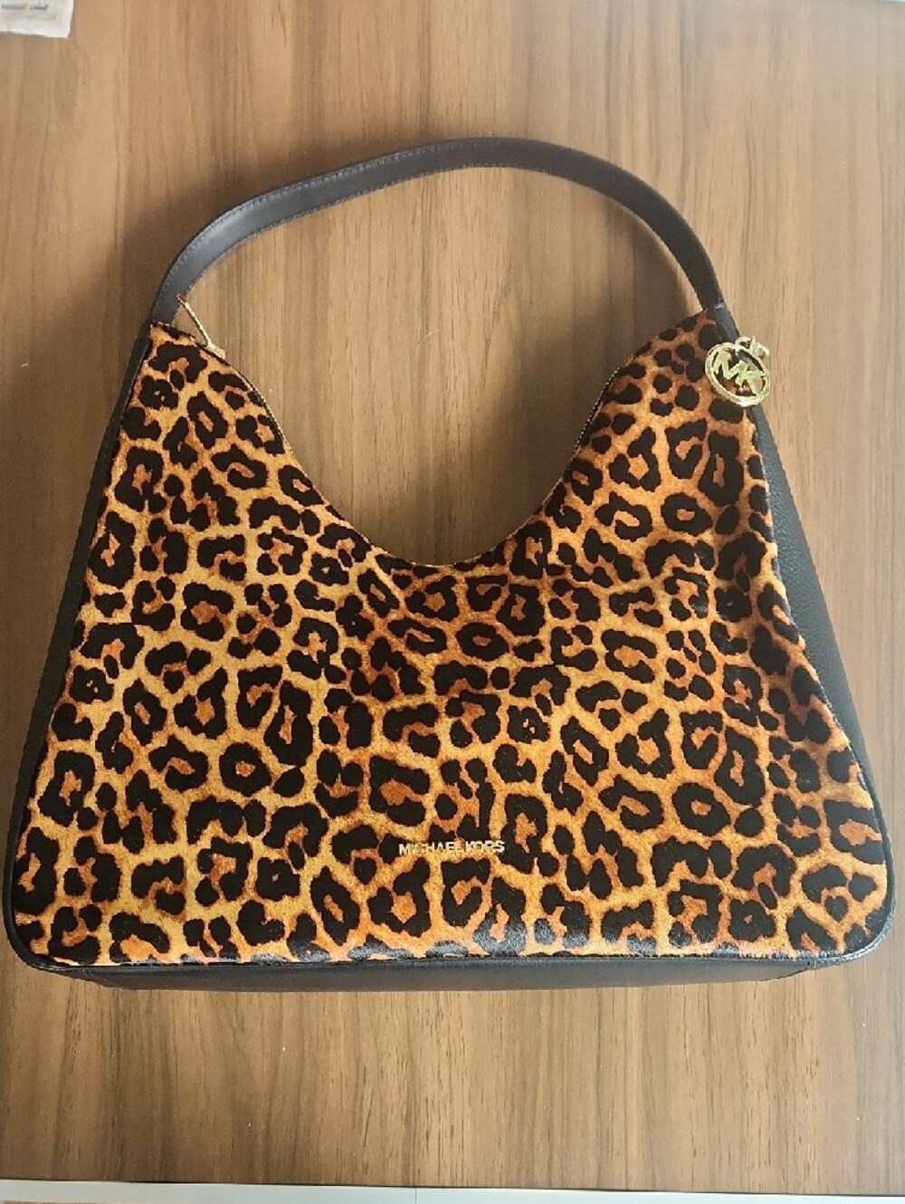 Michael Kors Leopard Print Shoulder Bag Brown & Black New W/Tags NWT